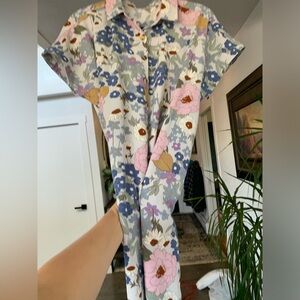 Floral Button-Up Dress